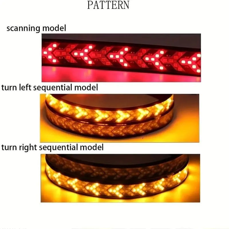 Ultra-Bright 48 Dual Color LED Car Tail Light Strip