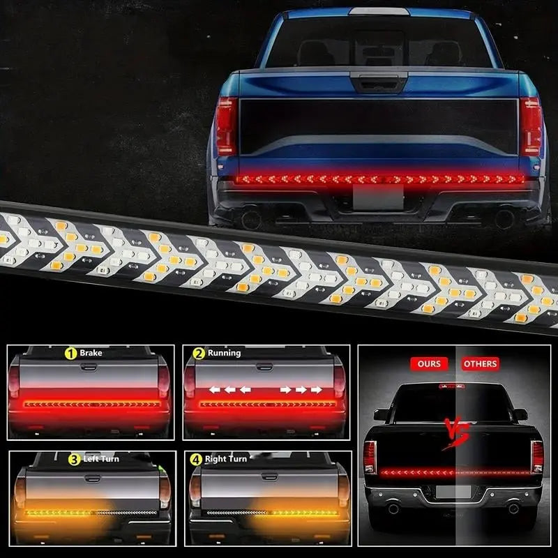Ultra-Bright 48 Dual Color LED Car Tail Light Strip