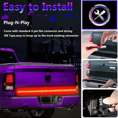 Ultra-Bright 48 Dual Color LED Car Tail Light Strip