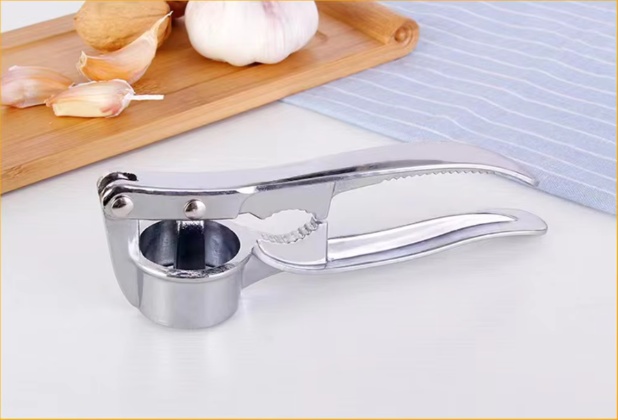 Heavy Duty Stainless Steel Garlic Crusher