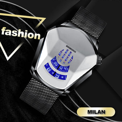 Men's Luxury Quartz Diamond Watch
