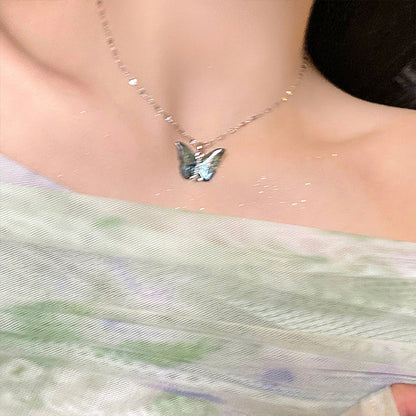 Colorful Butterfly Pendant Necklaces