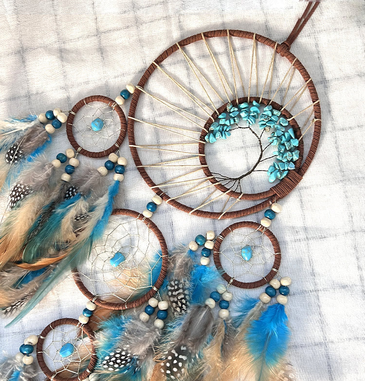 Colorful Boho Tree of Life Dreamcatcher Decoration