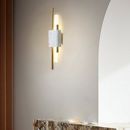 Modern Gold LED Wall Light Vertical Strip Sconce