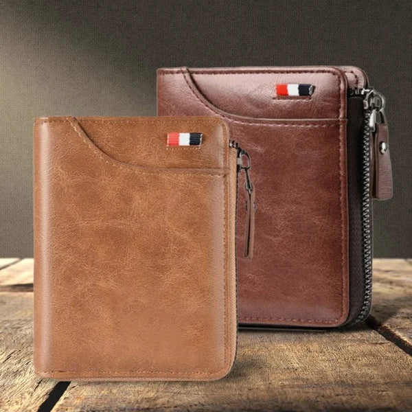 Secure Men's PU Leather RFID Wallet