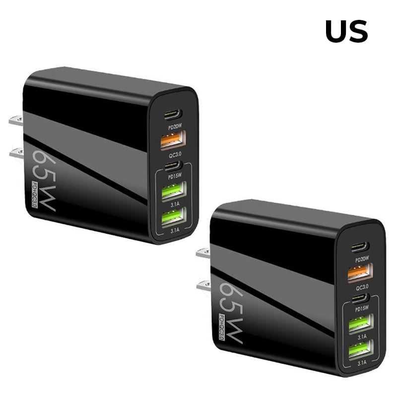 Compact 6 Port Fast USB Charger Adapter