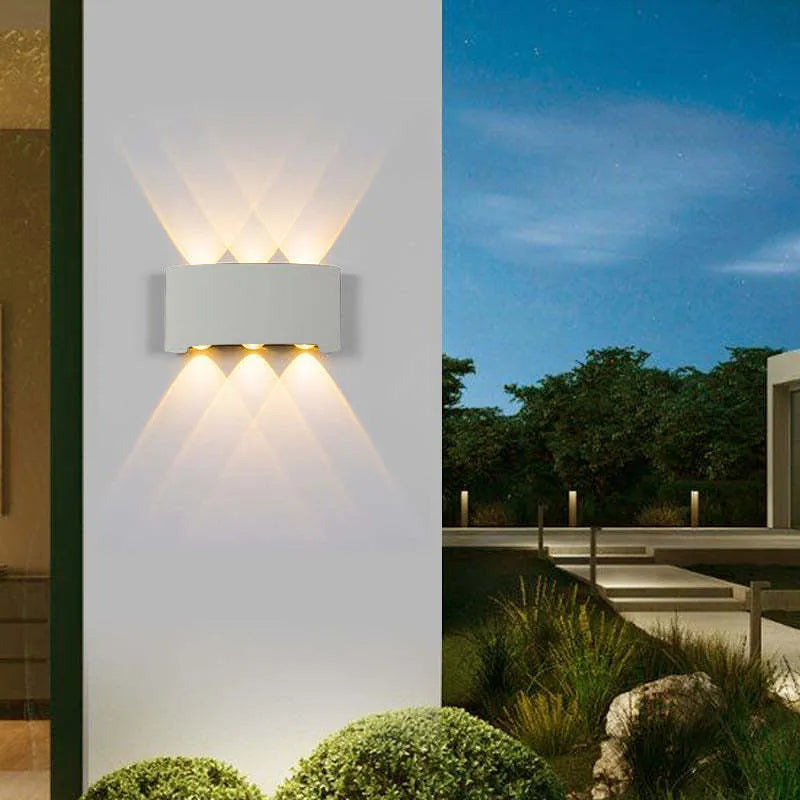 Slim Waterproof Outdoor LED Wall Light