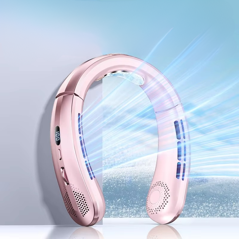 Compact Portable Neck Cooler Fan Rechargeable Wearable