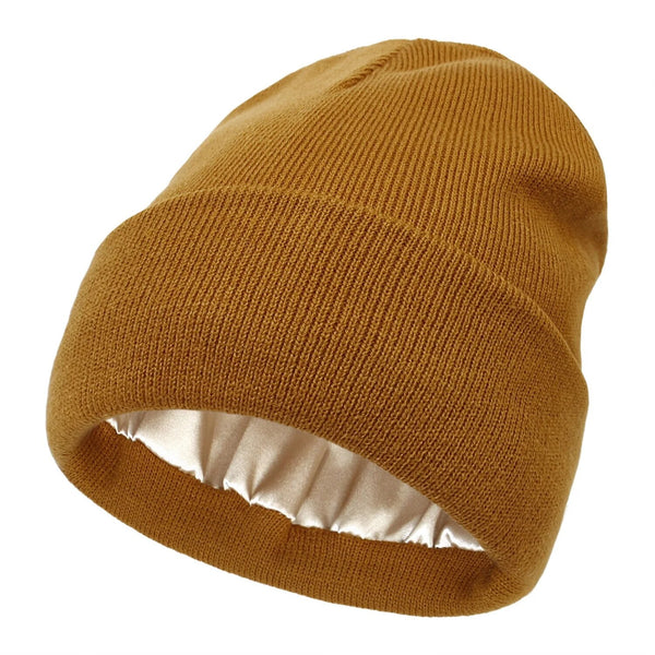 Warm Silk Blend Winter Beanie Hat - Cofik