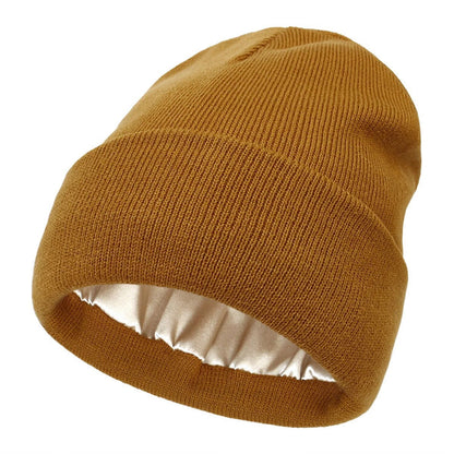 Warm Silk Blend Winter Beanie Hat - Cofik