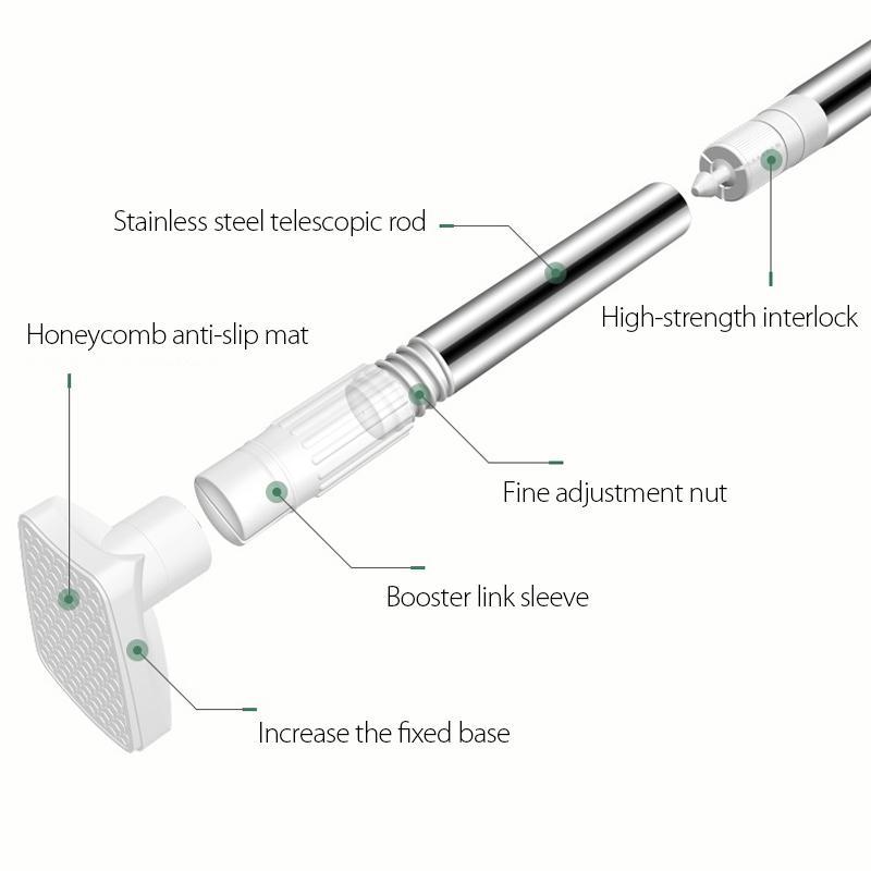 Easy Install Adjustable Closet Rod Hanger