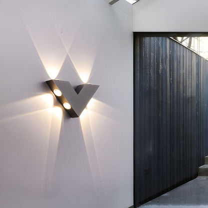 Sleek Outdoor LED Wall Light Waterproof Black Fixture