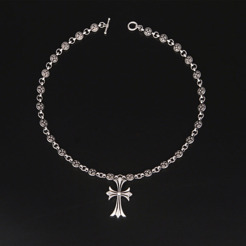 Dark Cross Chain Necklace - Cofik