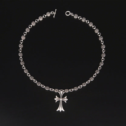 Dark Cross Chain Necklace - Cofik
