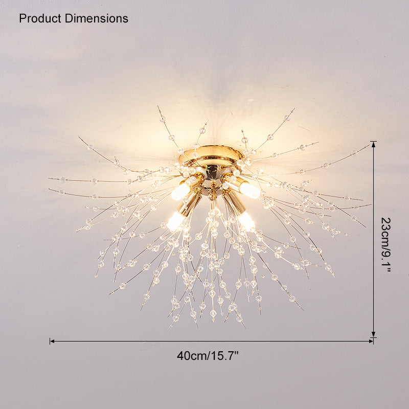 Elegant Crystal Ceiling Light Fixture