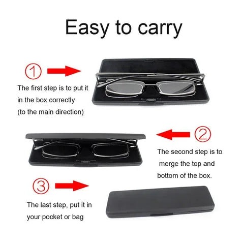 Portable Unisex Travel Reading Glasses