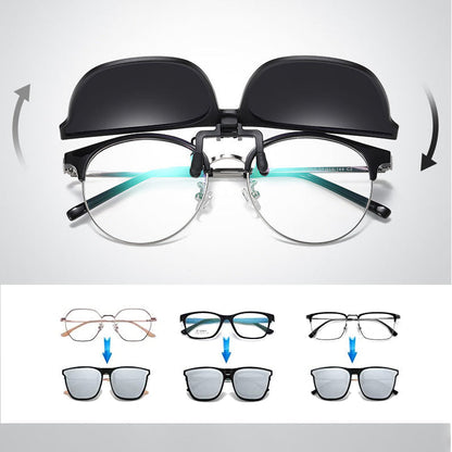 Noxord | Compact Polarized Clip On Folding Shades