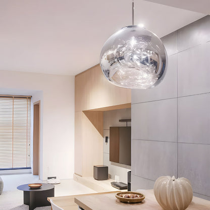 Unique Handmade Glass Ball Modern Pendant Light