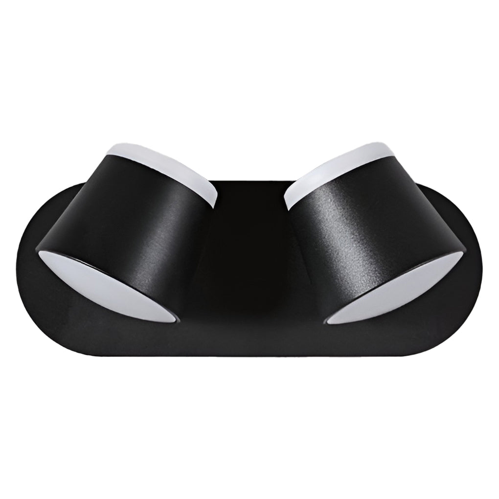 Compact Black Metal LED Wall Light Adjustable