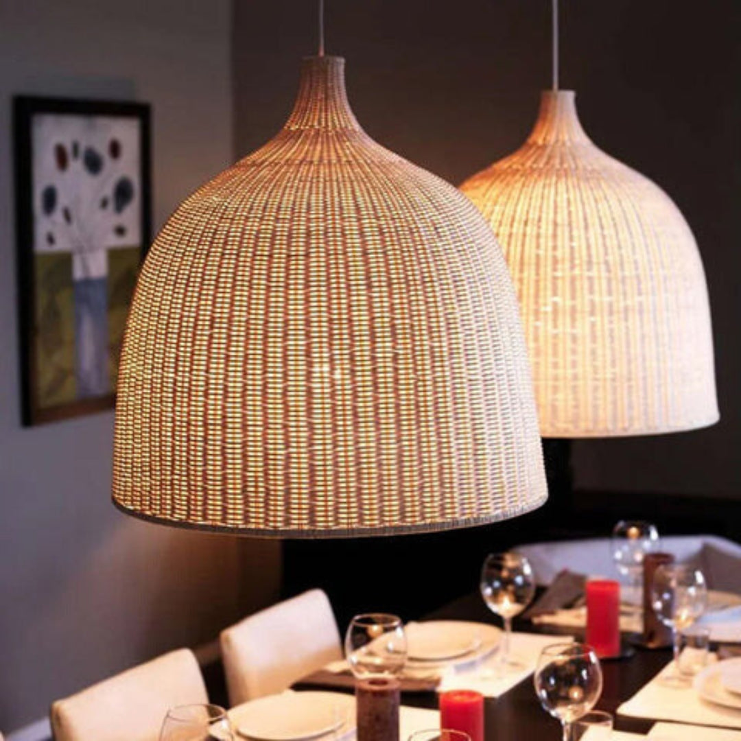 Natural Woven Rattan Hanging Lamp