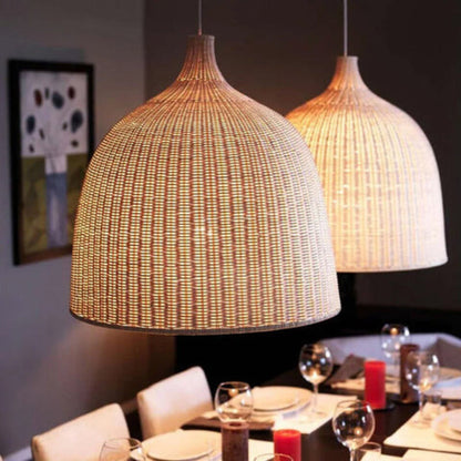Natural Woven Rattan Hanging Lamp