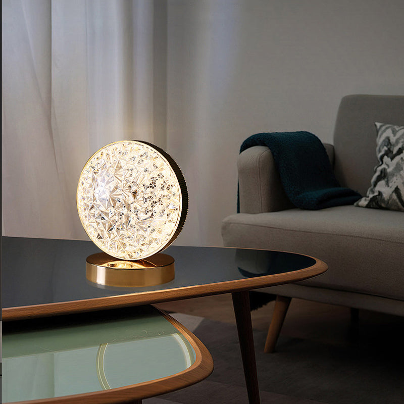Silver Night Metal Desk Lamp