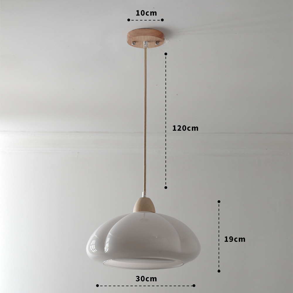 Classic Hanging Glass Pumpkin Lamp