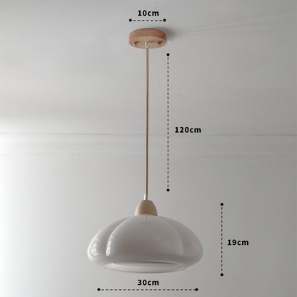 Classic Hanging Glass Pumpkin Lamp