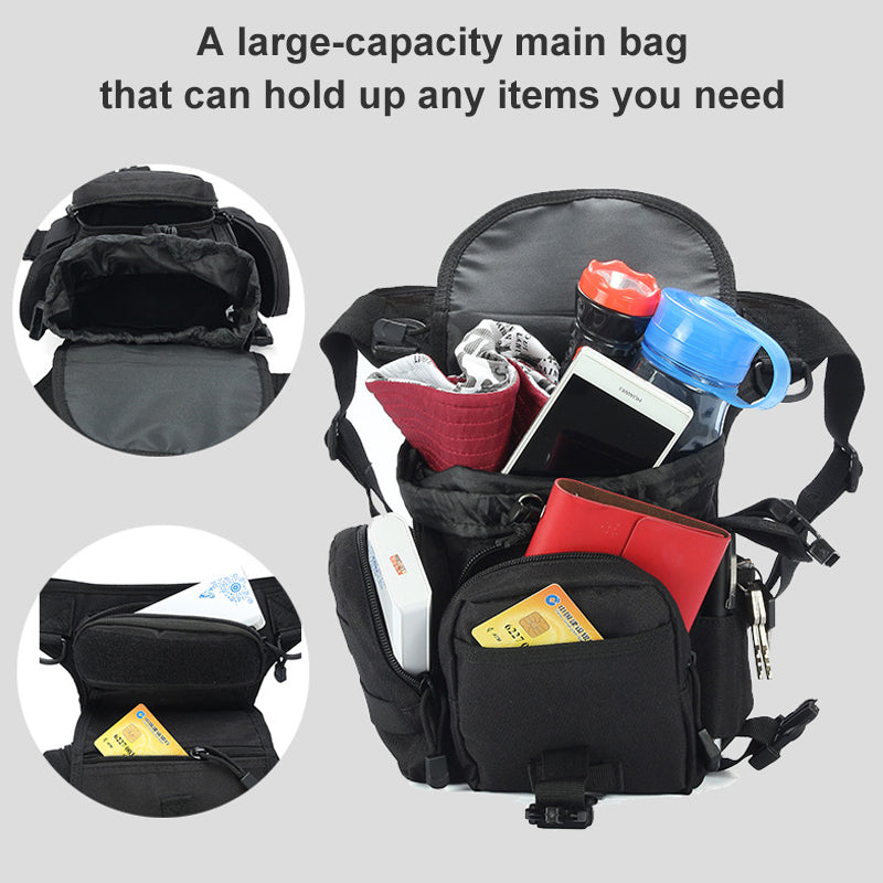 Waterproof Tactical Waist Pack Travel Belt Bag for Men