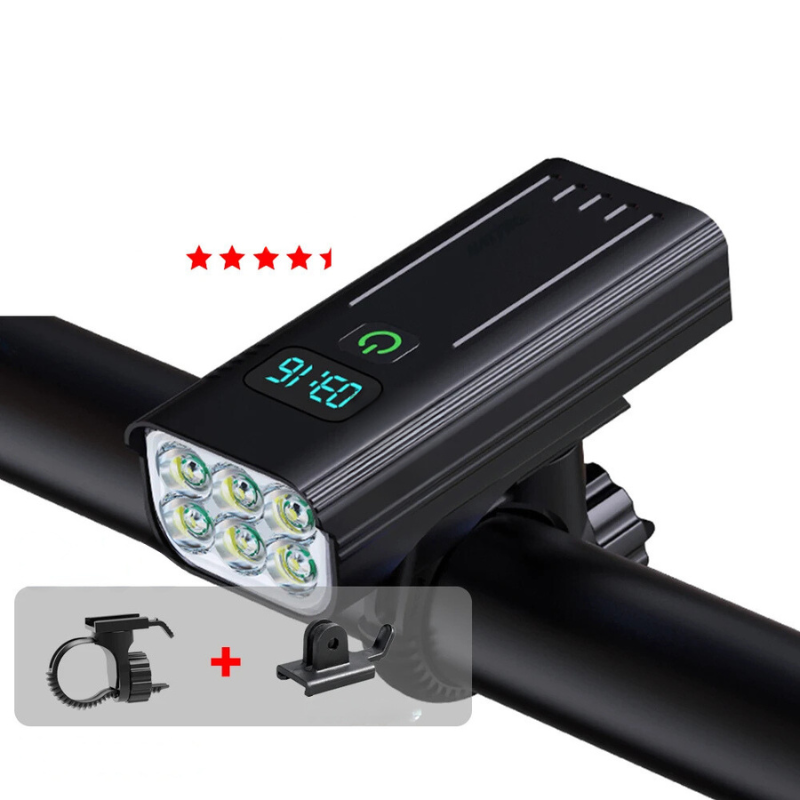 Bright 5000L LED Bicycle Front Light with USB Charger