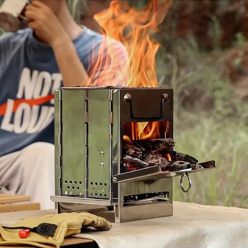 Portable Steel Outdoor Camping Stove Grill