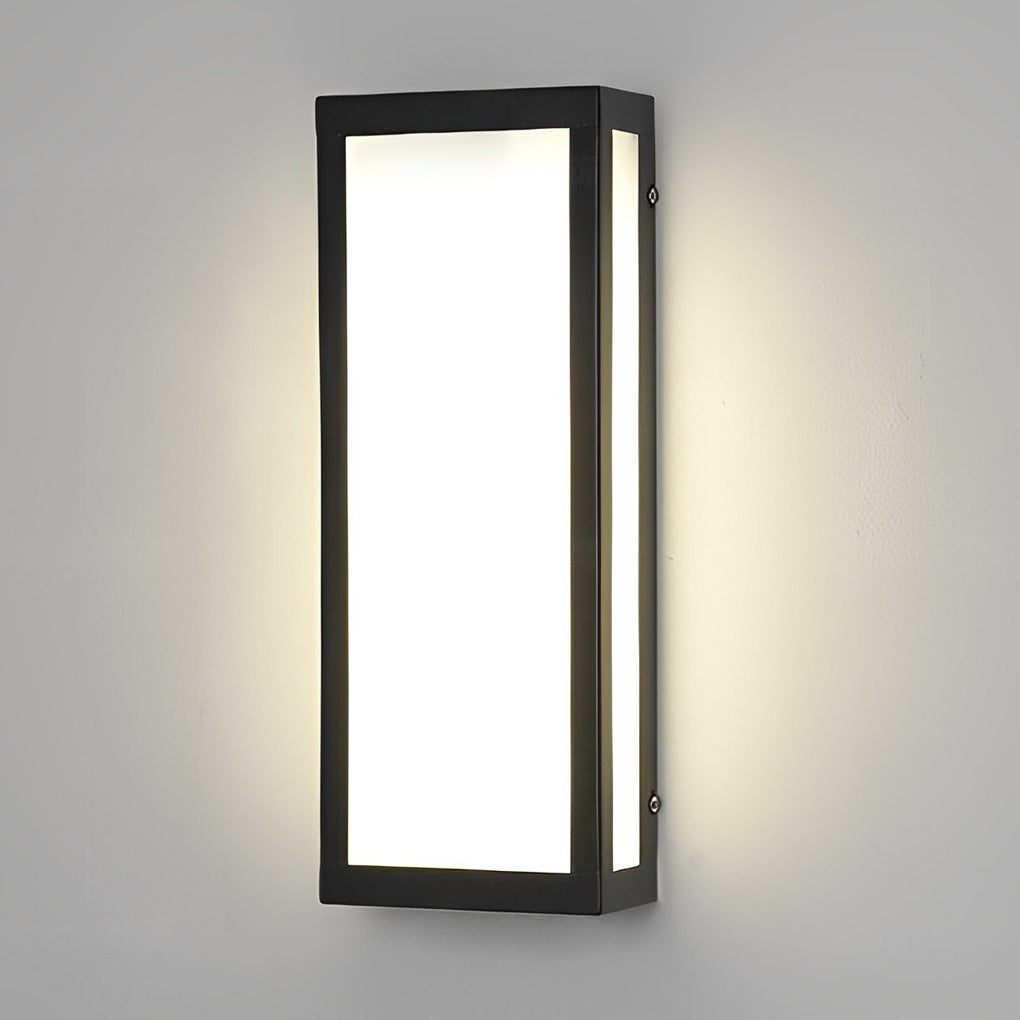Outdoor Black LED Wall Light Waterproof Exterior Lamp - Cofik