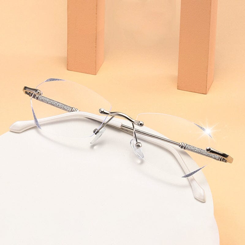 Stylish Rimless Blue Light Blocking Readers