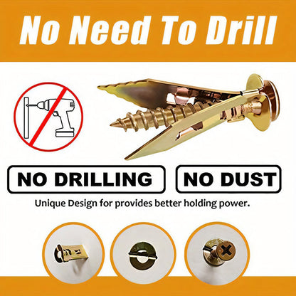 Strong Drywall Anchor Kit with Heavy Duty Zinc Screws