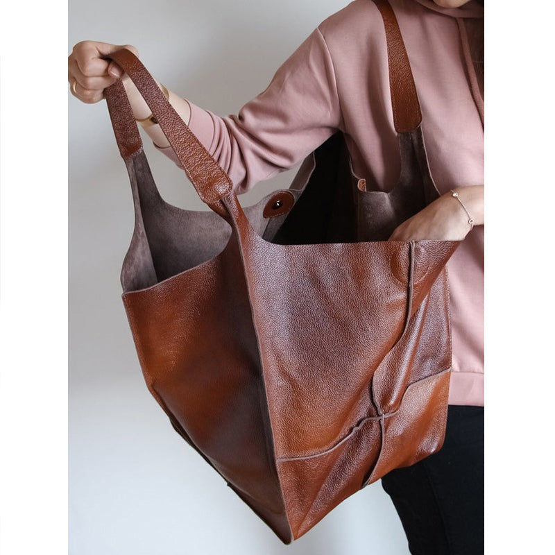 Large Genuine Leather Tote Bags