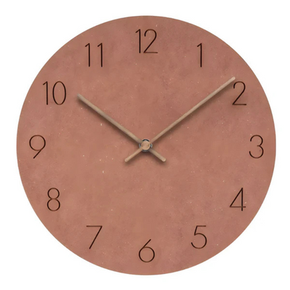 Big Silent Wooden Clock - Modern Minimalist Style