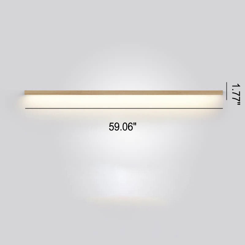 Natural Wood Japanese LED Wall Lamp