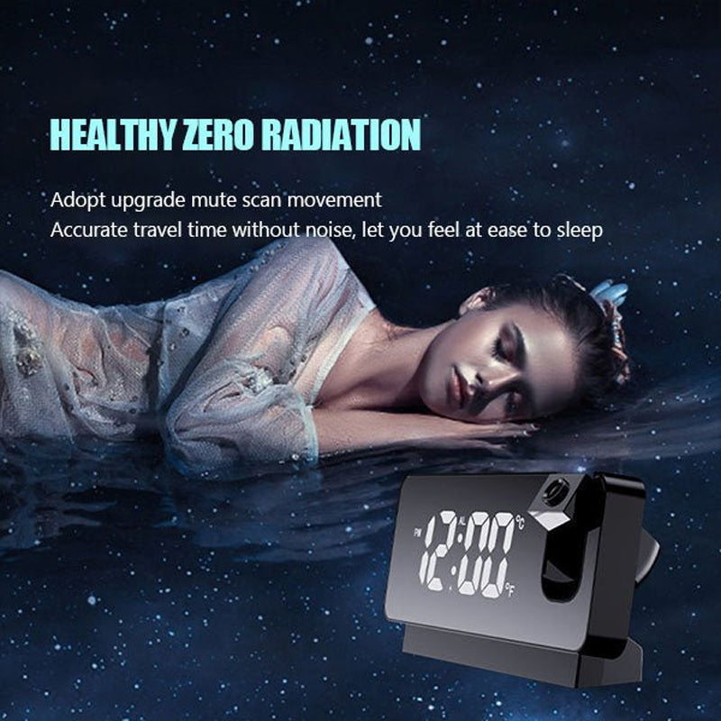 Wireless Digital LED Projection Alarm Clock