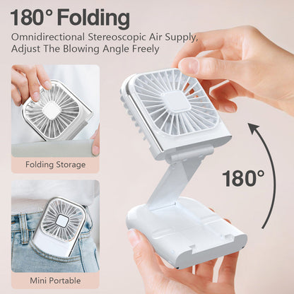 Compact Rechargeable Phone Cooling Fan Stand