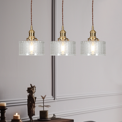 Classic Elegant Glass Drop Pendant Light