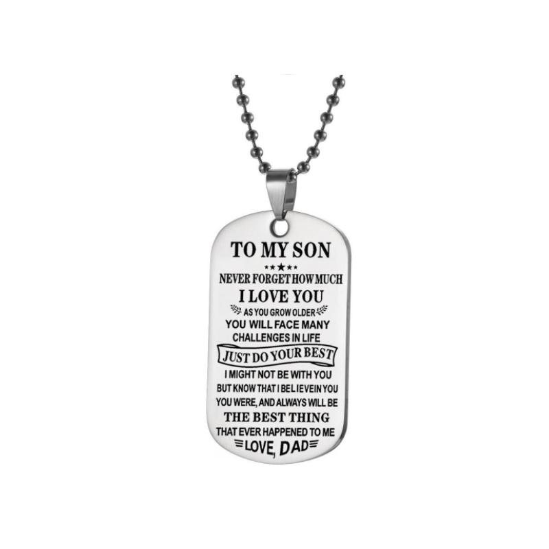 Personalized Kid's Keychain Necklace