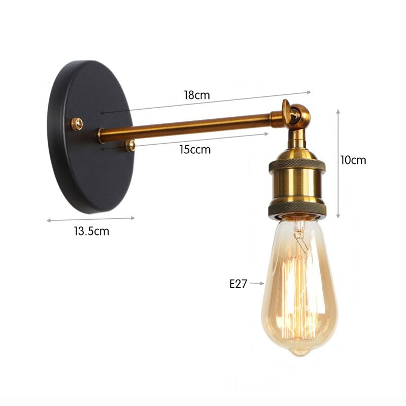 Rustic Bronze Country Wall Lamp