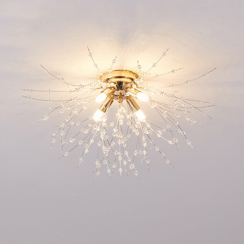 Elegant Crystal Ceiling Light Fixture