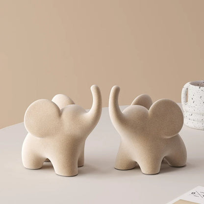 Colorful Elephant Decor Figurines