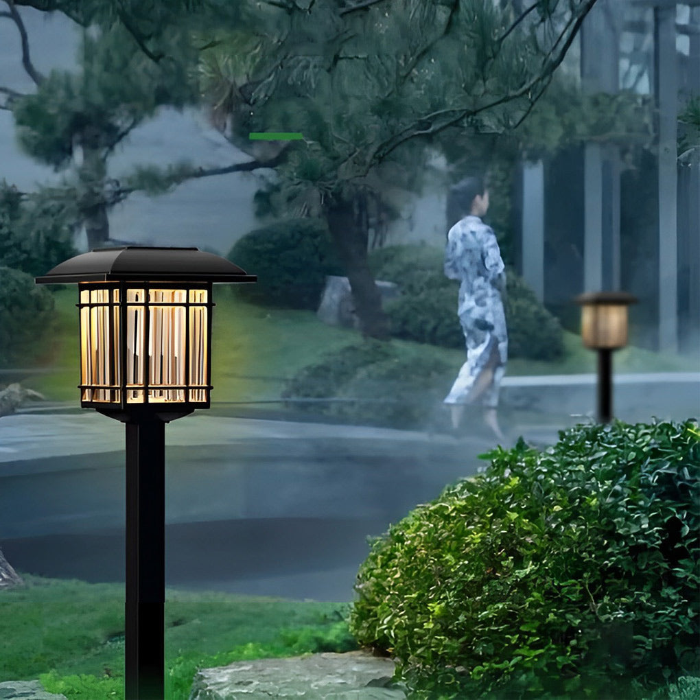 2PCS Outdoor Solar Powered LED Garden Lights