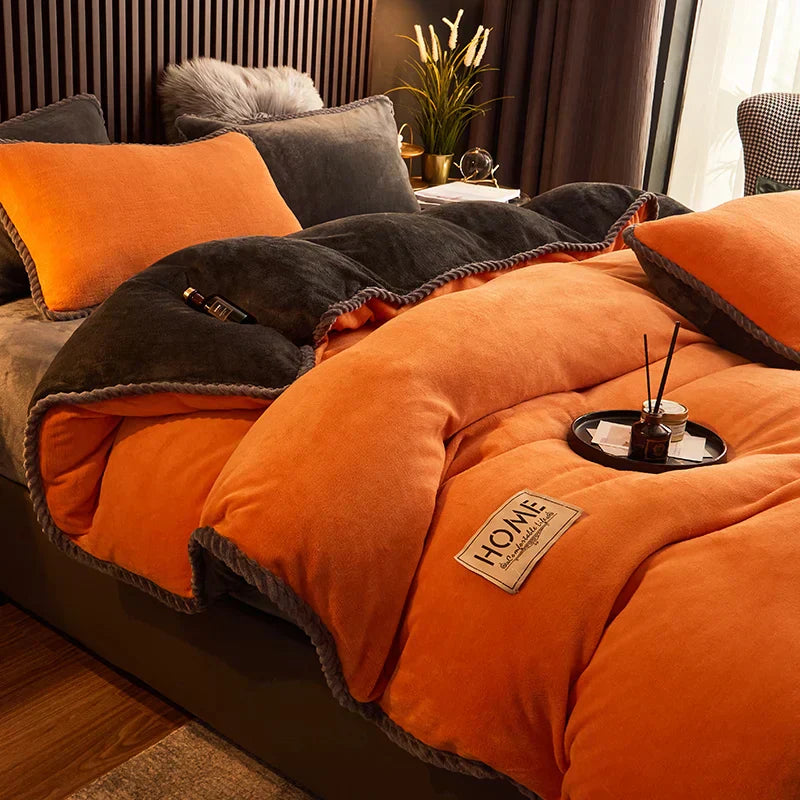 Soft Velvet King Size Bedding Set