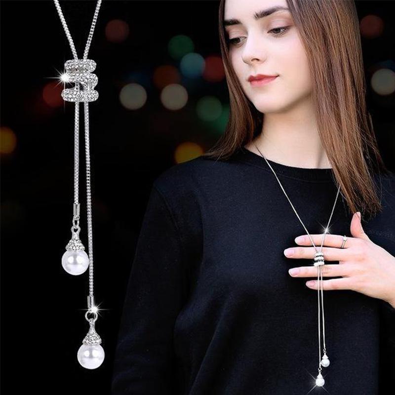 Cozy Sweater Necklace for Ladies