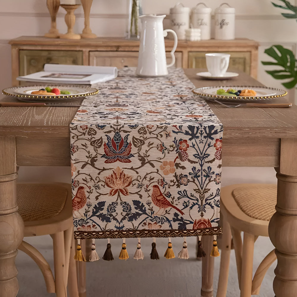 Classic Floral Pattern Table Runner - Cofik