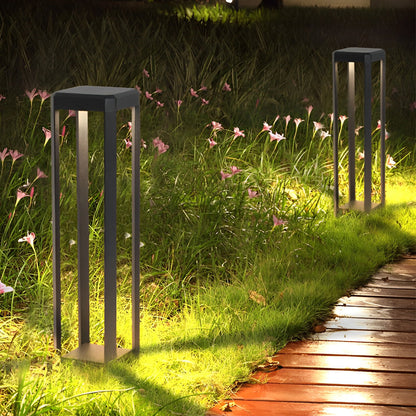 Outdoor Simple Stainless Steel Solar Powered Path Lights