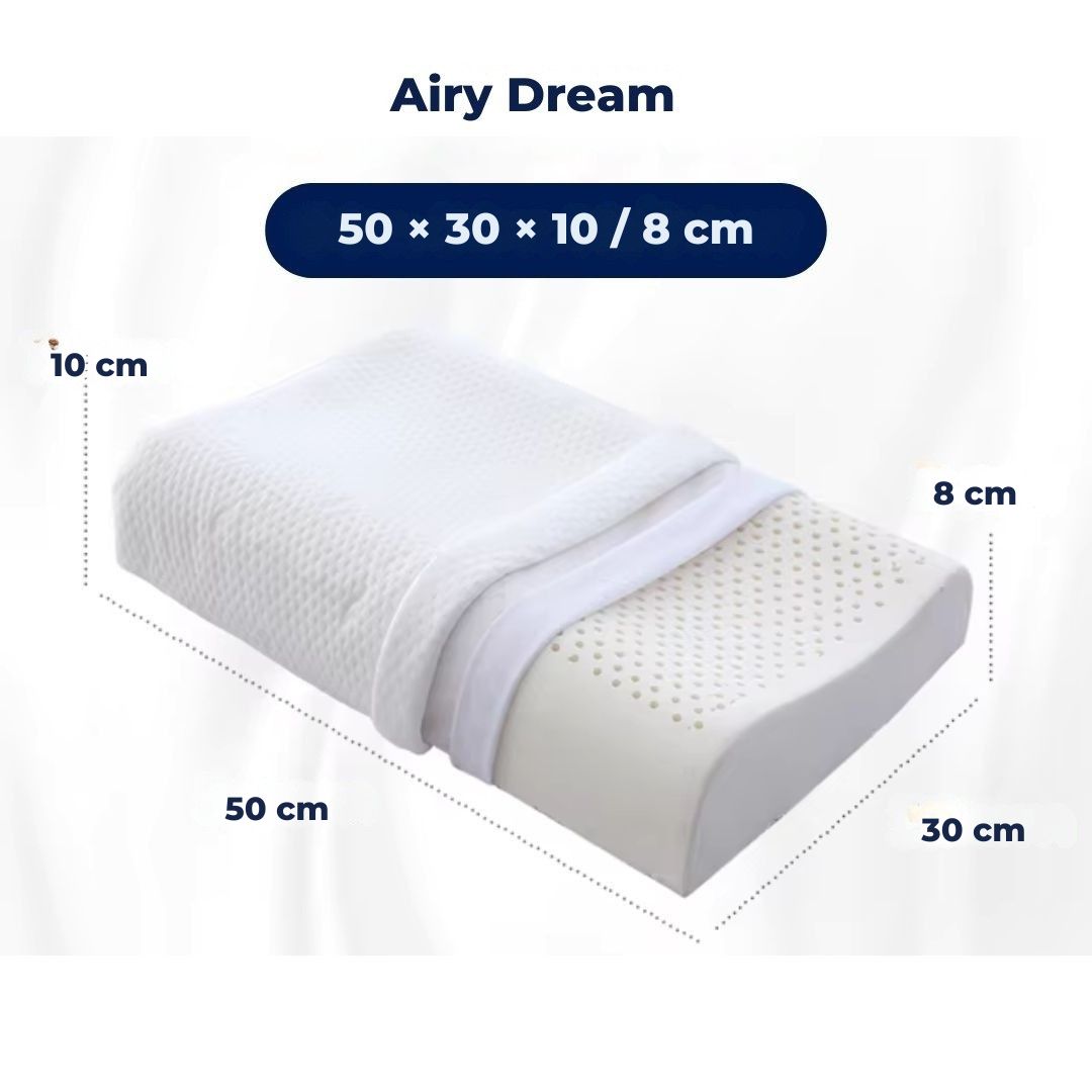 Natural Latex Orthopedic Neck Pillow for Back Support